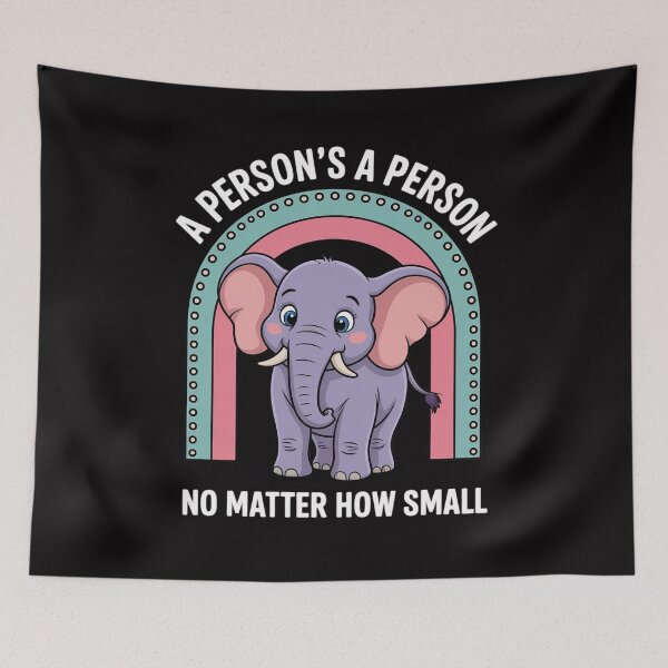 Item preview, Rainbow Elephant A Person Is A Person No Matter How Small designed and sold by GalaFunny.