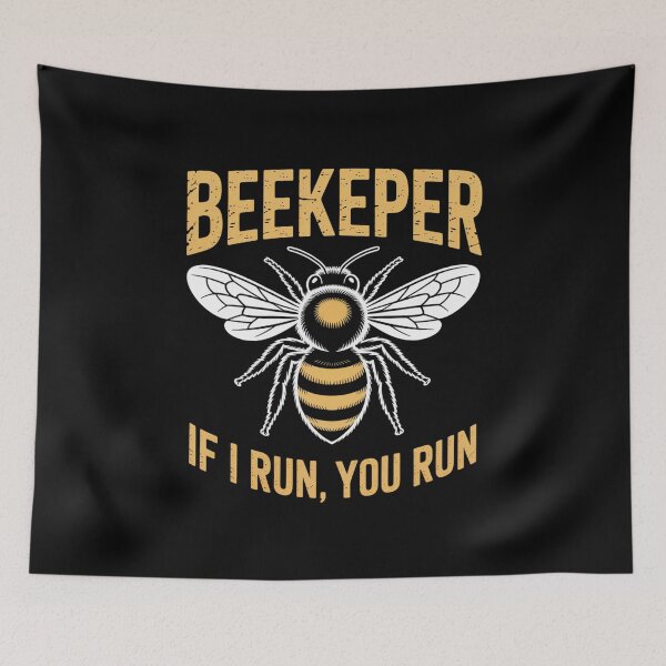 Item preview, Beekeeper If I Run You Run Funny Beekeeping Beekeeper Gift  designed and sold by DrewLeuschke.