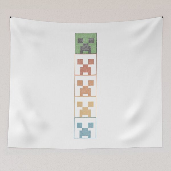 Item preview, Retro Rainbow Pixel Art Monster Face Stack Distressed designed and sold by DavinMaur.