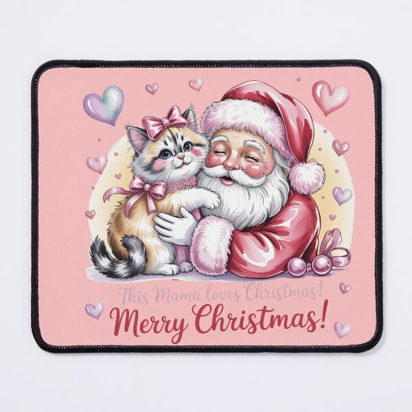 Item preview, Ragdoll cat merry Christmas Santa love designed and sold by kaka8888.