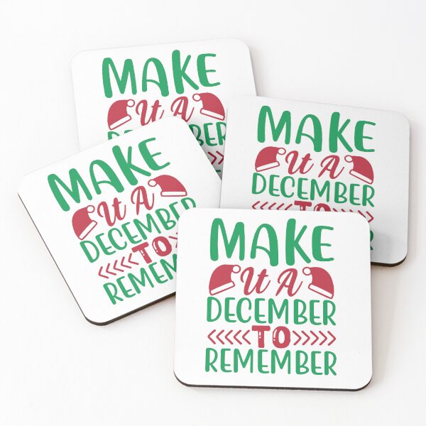 Item preview, Make It A December To Remember - Festive Holiday Mantra Quote designed and sold by FuzionRaptor.