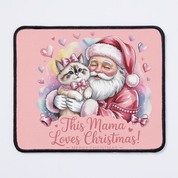 Item preview, Ragdoll cat merry Christmas Santa love designed and sold by kaka8888.