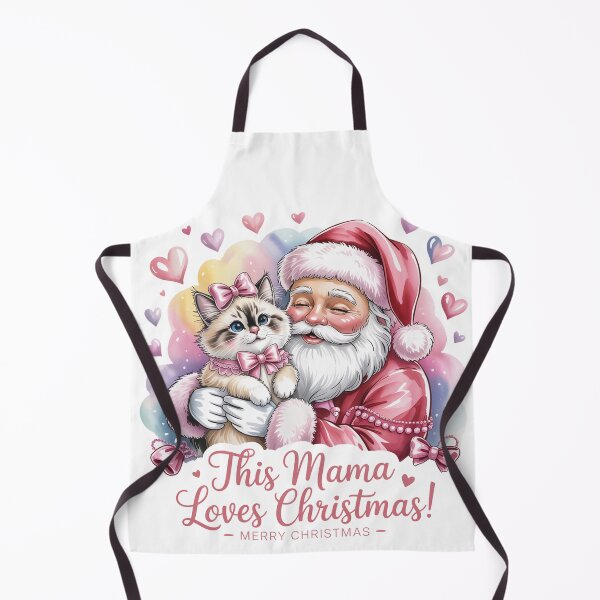 Item preview, Ragdoll cat merry Christmas Santa love designed and sold by kaka8888.