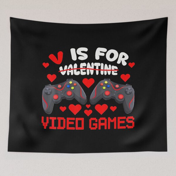 Item preview, V Is For Video Games Valentines Gaming Boys designed and sold by KristenSophie.