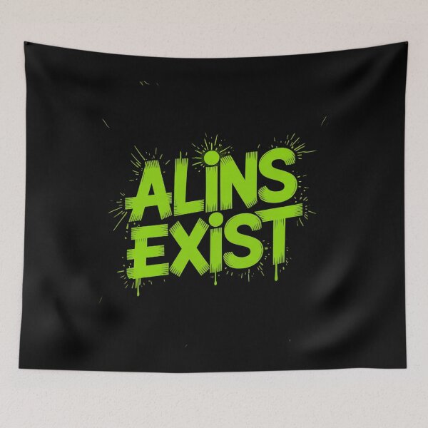Item preview, Aliens Exist - Funny Alien  designed and sold by RayArmstrong.