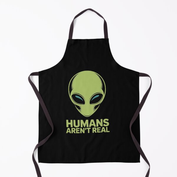 Item preview, Alien Funny Humans Aren't Real Cute UFO Gift designed and sold by MinaReinger.