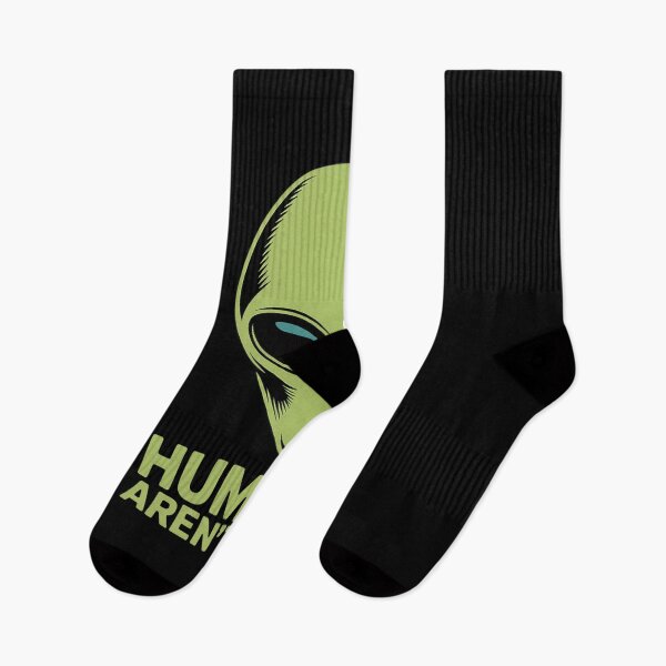 Item preview, Alien Funny Humans Aren't Real Cute UFO Gift designed and sold by MinaReinger.