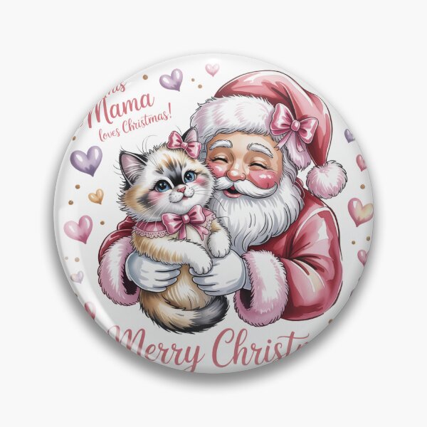 Item preview, Ragdoll cat merry Christmas Santa love designed and sold by kaka8888.