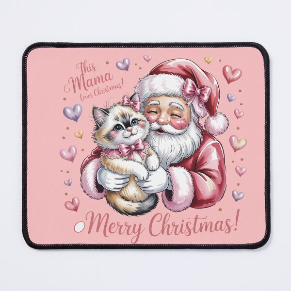 Item preview, Ragdoll cat merry Christmas Santa love designed and sold by kaka8888.