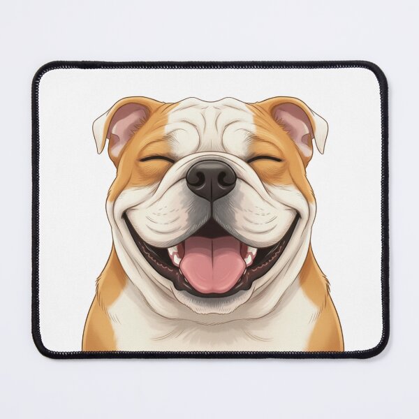 Item preview, Happy face of English Bulldog designed and sold by anuggra.