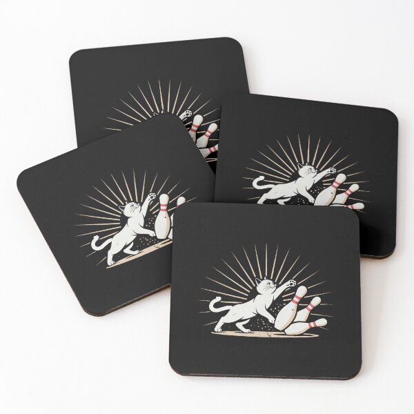 Item preview, Ornery Alley Cat Tipping Pins  Funny Bowling Attire designed and sold by AlbertaDana.