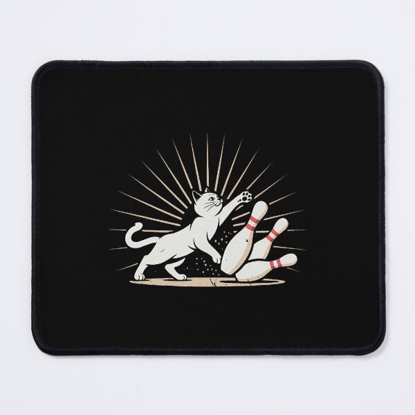 Item preview, Ornery Alley Cat Tipping Pins  Funny Bowling Attire designed and sold by AlbertaDana.