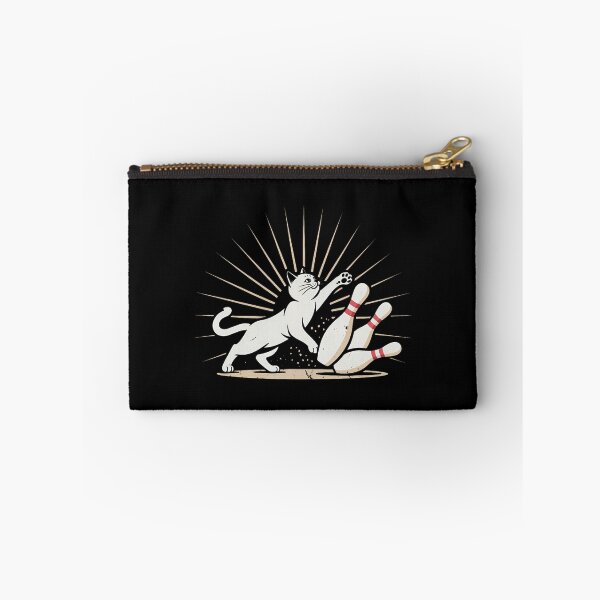 Item preview, Ornery Alley Cat Tipping Pins  Funny Bowling Attire designed and sold by AlbertaDana.