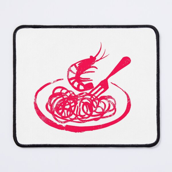 Item preview, Shrimp Spaghetti Doodl designed and sold by Ramona-Gliga.