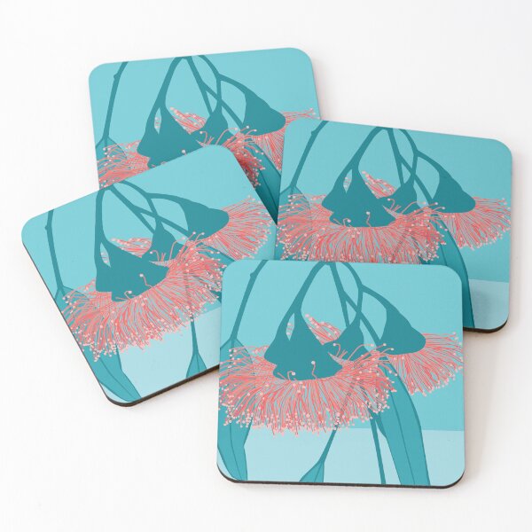 Item preview, Gum blossom Eucalyptus pink blue designed and sold by blueidesign.