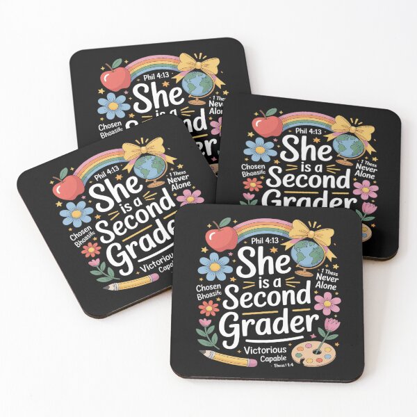 Item preview, She Is A Second Grader Bible Verses Back To School Floral designed and sold by FndPardaL.