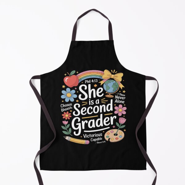 Item preview, She Is A Second Grader Bible Verses Back To School Floral designed and sold by FndPardaL.