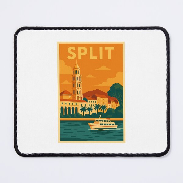 Item preview, Split, Croatia Retro Poster designed and sold by JBWphotos.