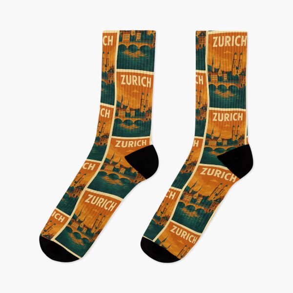 Item preview, Zurich, Switzerland Retro Travel Poster designed and sold by JBWphotos.
