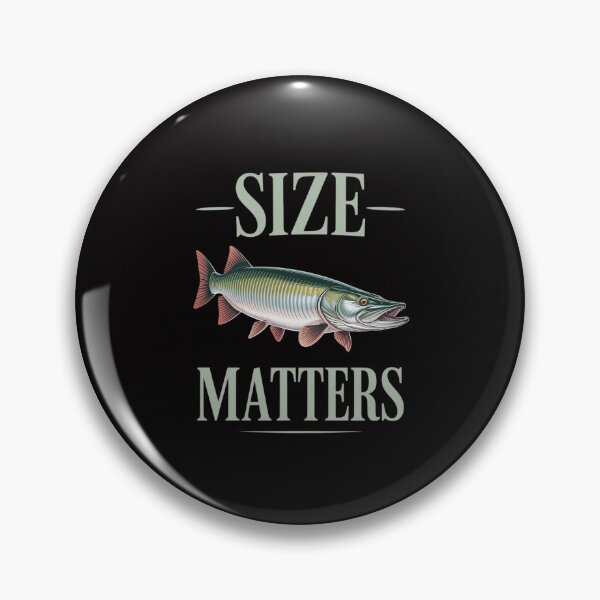 Item preview, Musky Fishing Size Matters Fisherman Humorous Pun Gear designed and sold by GalaFunny.