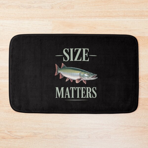 Item preview, Musky Fishing Size Matters Fisherman Humorous Pun Gear designed and sold by GalaFunny.