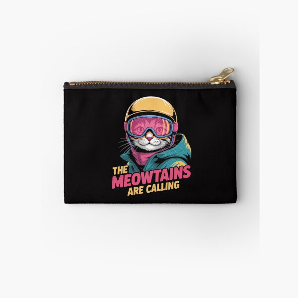 Item preview, Skiing Cat Gift Snowboarder Accessories The Meowtains Are Calling Cat Ski Snowboard designed and sold by GalaFunny.