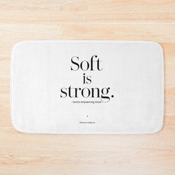 Item preview, Soft Is Strong – Minimal Nordic Empowerment Quote designed and sold by Irene Catchmind.