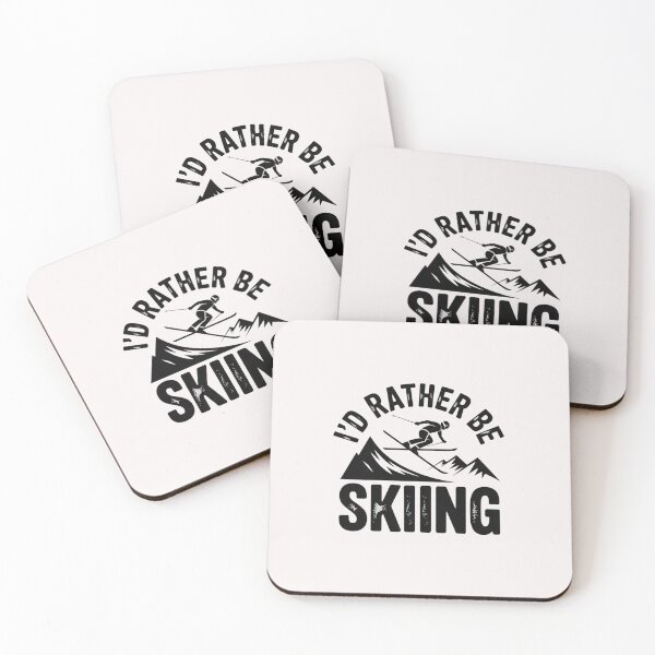 Item preview, Skier I'd Rather Be Skiing Ski designed and sold by GalaFunny.