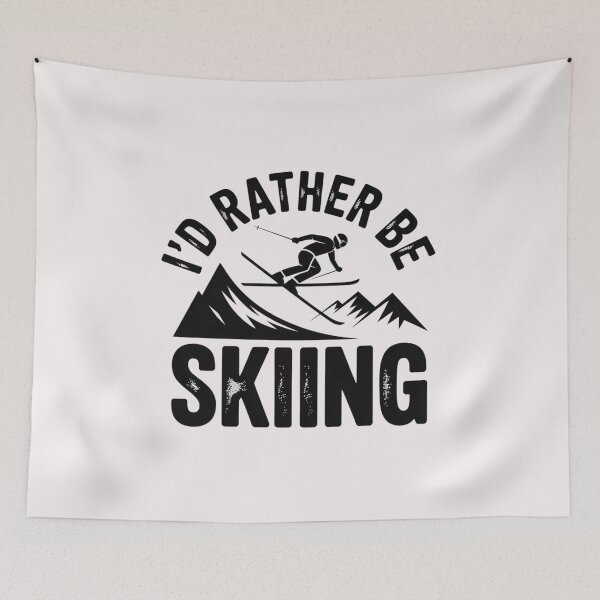 Item preview, Skier I'd Rather Be Skiing Ski designed and sold by GalaFunny.