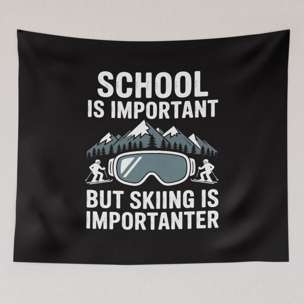 Item preview, Skiing Art For Boys Girls Kids Skier Ski Skiing Lovers designed and sold by GalaFunny.