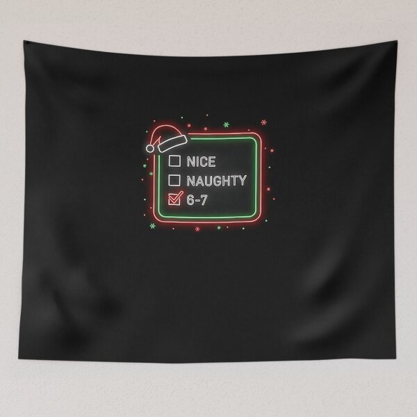 Item preview, 6-7 Meme Nice Naughty 67 Tee Christmas  designed and sold by diyoor.