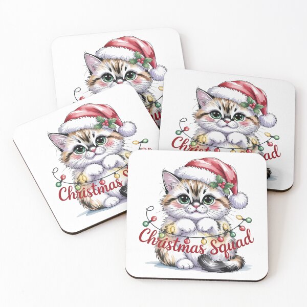 Item preview, Ragdoll cat merry Christmas Santa squad designed and sold by kaka8888.
