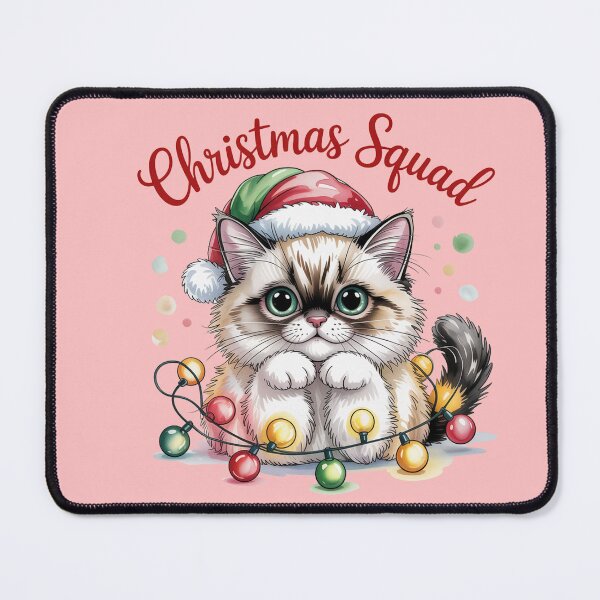 Item preview, Ragdoll cat merry Christmas Santa squad designed and sold by kaka8888.
