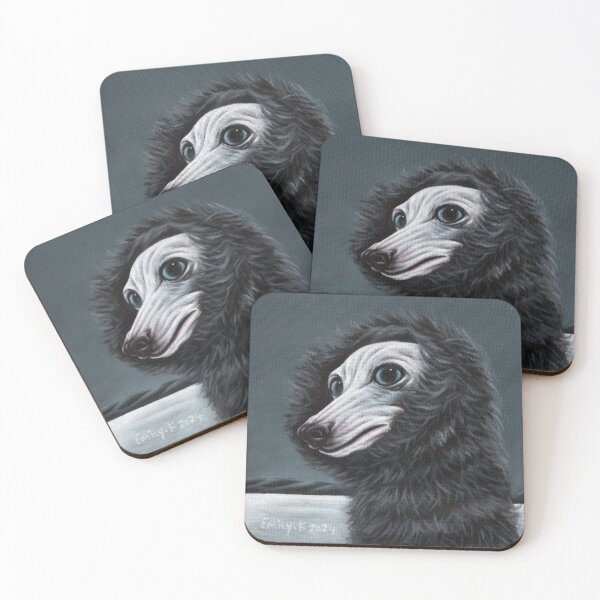 Item preview, A beautiful dog in the snow. designed and sold by EmilyDouArt.