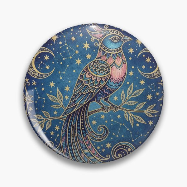 Item preview, The proud peacock among folk patterns designed and sold by Selenaemrak.