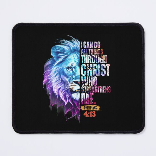 Item preview, I Can Do All Things Through Christ Lion Faith Christian designed and sold by AlbertaDana.