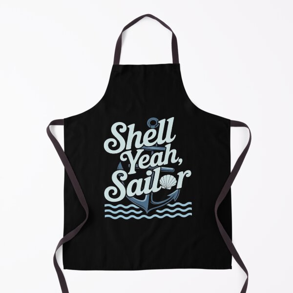 Item preview, Shell Yeah Sailor Beach Summer Anchor Ocean Waves designed and sold by JaskconLIfe23.