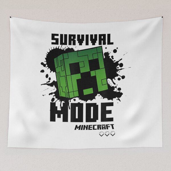 Item preview, Survival Mode On Green Pixel Monster Splatter Art designed and sold by sardencourey3.