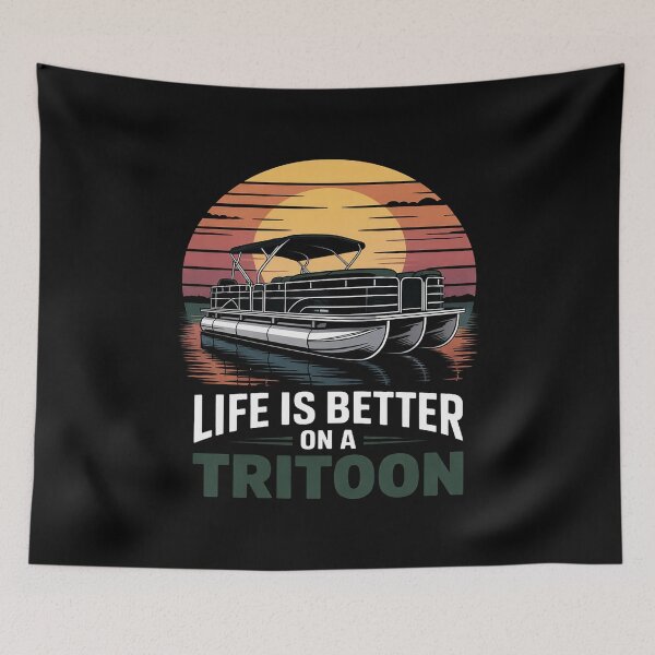 Item preview, Tritoon Boat Triple Pontoon Boat Pontoon Captain Boating designed and sold by RustsyMin.
