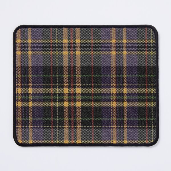 Item preview, Moody Purple and Gold Tartan Plaid Pattern Grunge Academia Fabric designed and sold by FiendDoll.