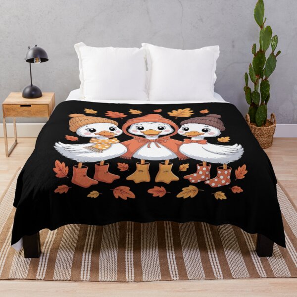 Item preview, Cozy Goose Fall Vibes Fall Leaves Retro Autumn designed and sold by HaileyRobel.