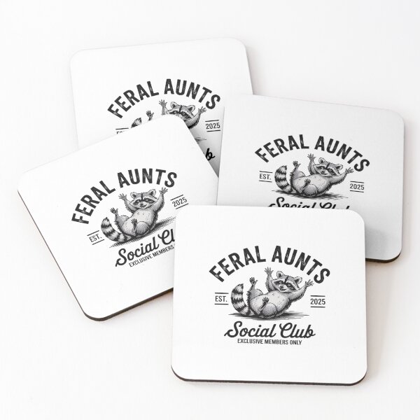 Item preview, Feral Aunts Cool Raccoon Aunt Social Club designed and sold by RayArmstrong.