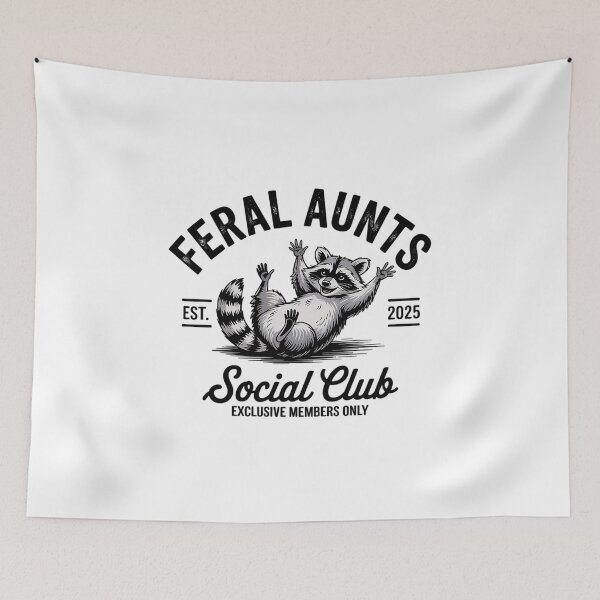 Item preview, Feral Aunts Cool Raccoon Aunt Social Club designed and sold by RayArmstrong.