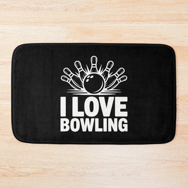Item preview, I Love Bowling Strikes Pins Fun Game designed and sold by JacquelineEnri.