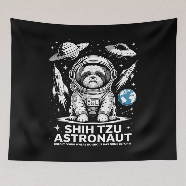 Item preview, Shih Tzu Astronaut Dog Lovers Space Canines designed and sold by JaskconLIfe23.
