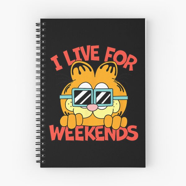 Item preview, Garfield I Live For The Weekends Funny Cool Quote designed and sold by sardencourey3.