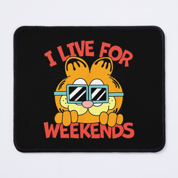 Item preview, Garfield I Live For The Weekends Funny Cool Quote designed and sold by sardencourey3.