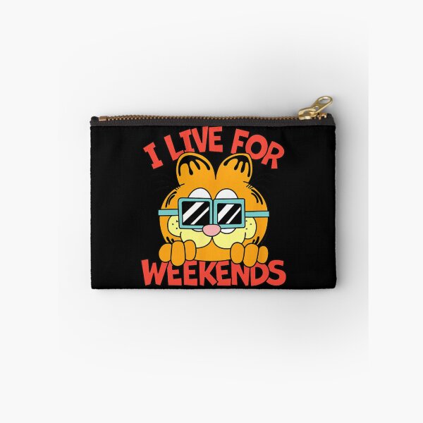 Item preview, Garfield I Live For The Weekends Funny Cool Quote designed and sold by sardencourey3.