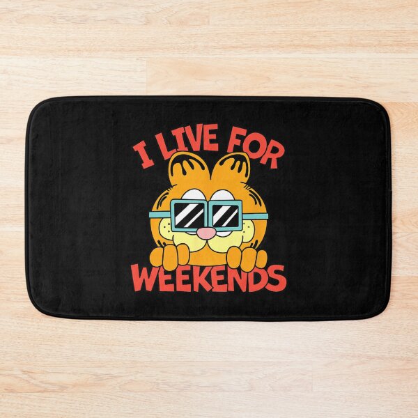 Item preview, Garfield I Live For The Weekends Funny Cool Quote designed and sold by sardencourey3.
