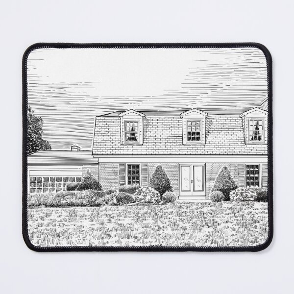 Item preview, House portrait hand drawn sketch designed and sold by midsketcher.